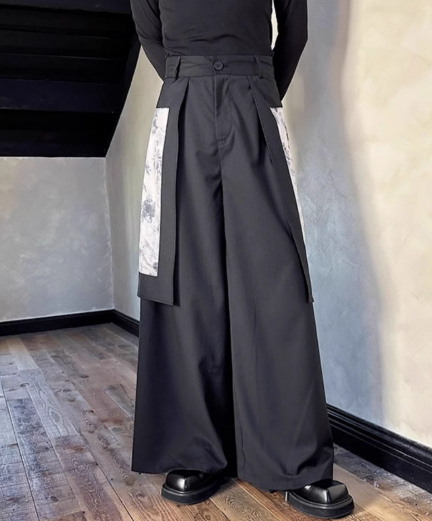 【style68】dark mode outfit set EN1892(jacket + shirt + pants set)