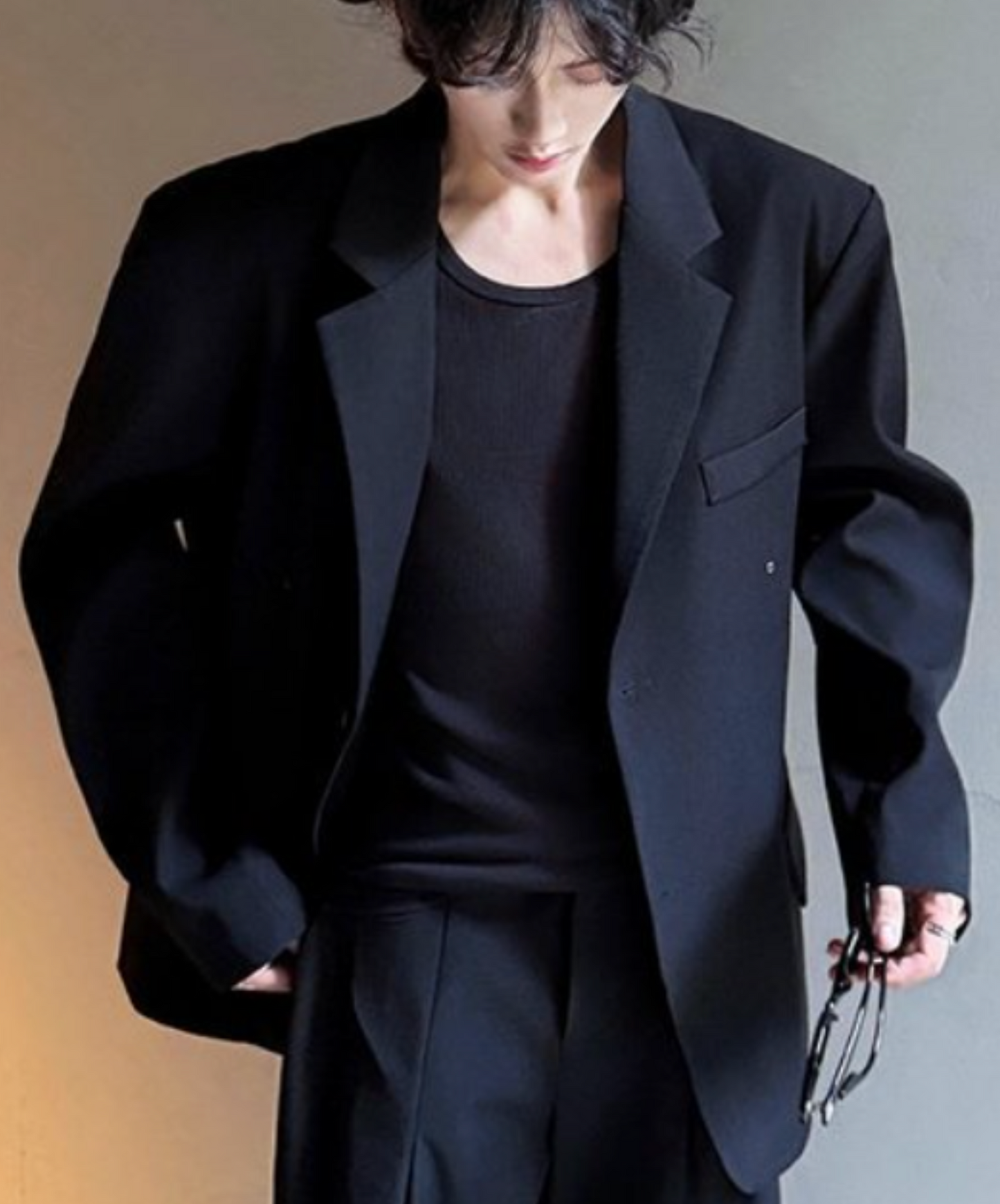 dark smooth texture jacket EN2308