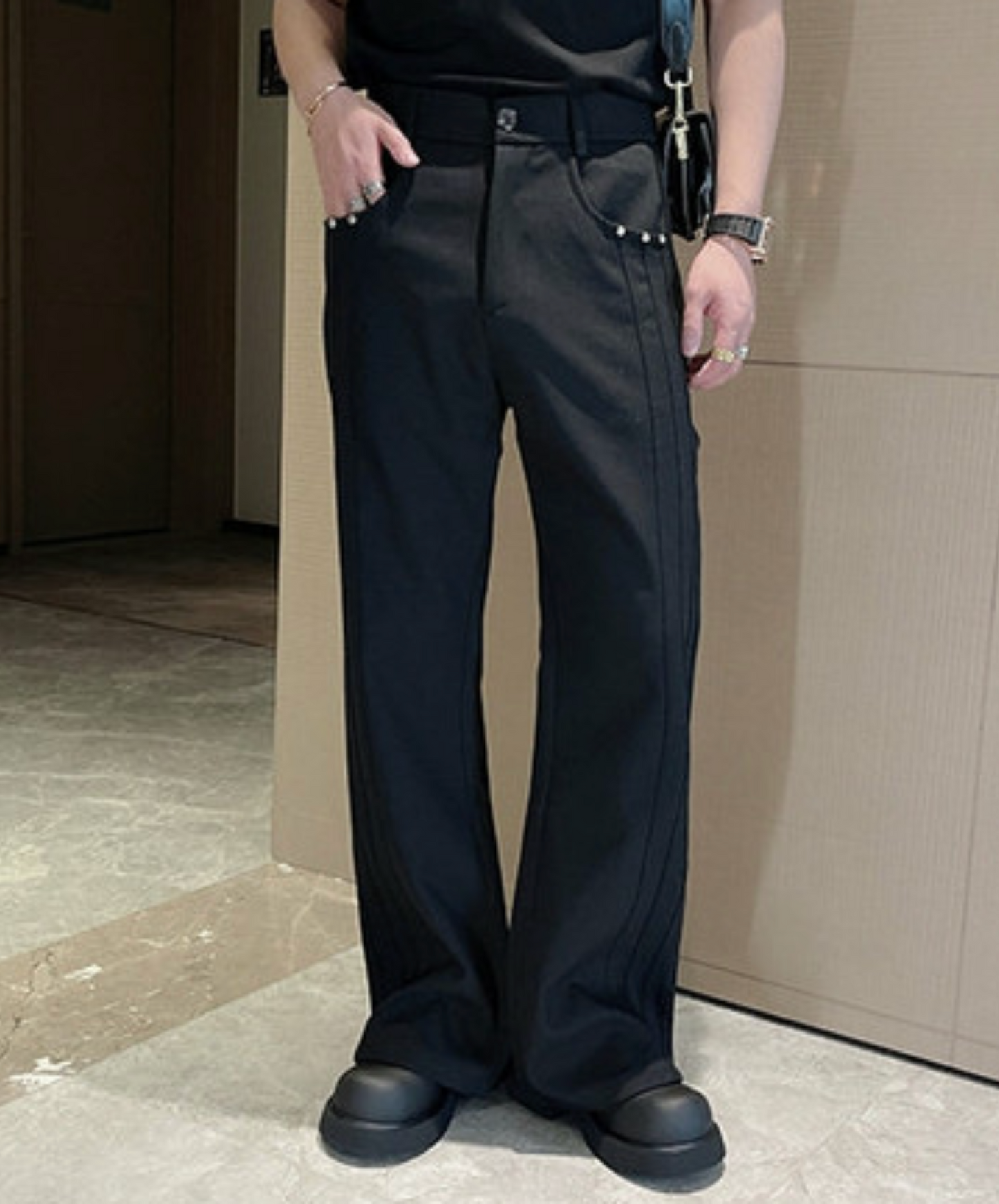 side line rivets included pants EN2402