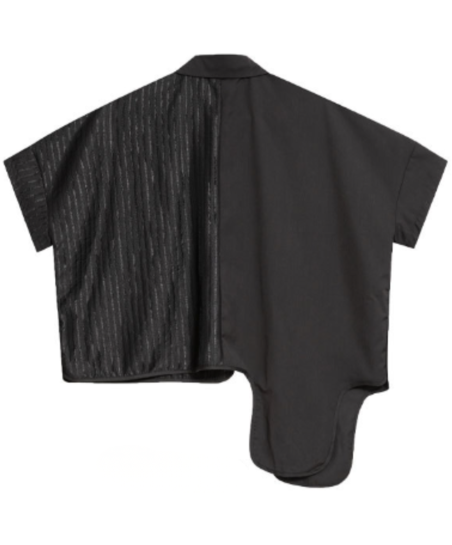 Irregular hem design, short length shirt EN2957
