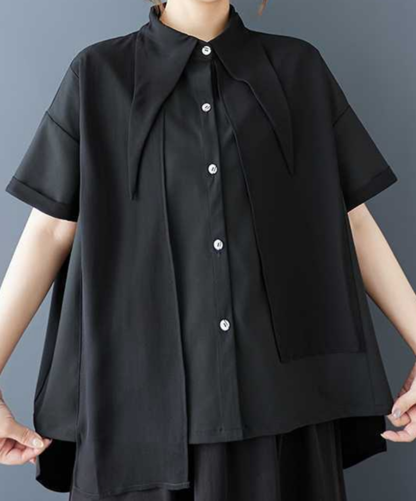 special collar design short sleeves shirt EN2277