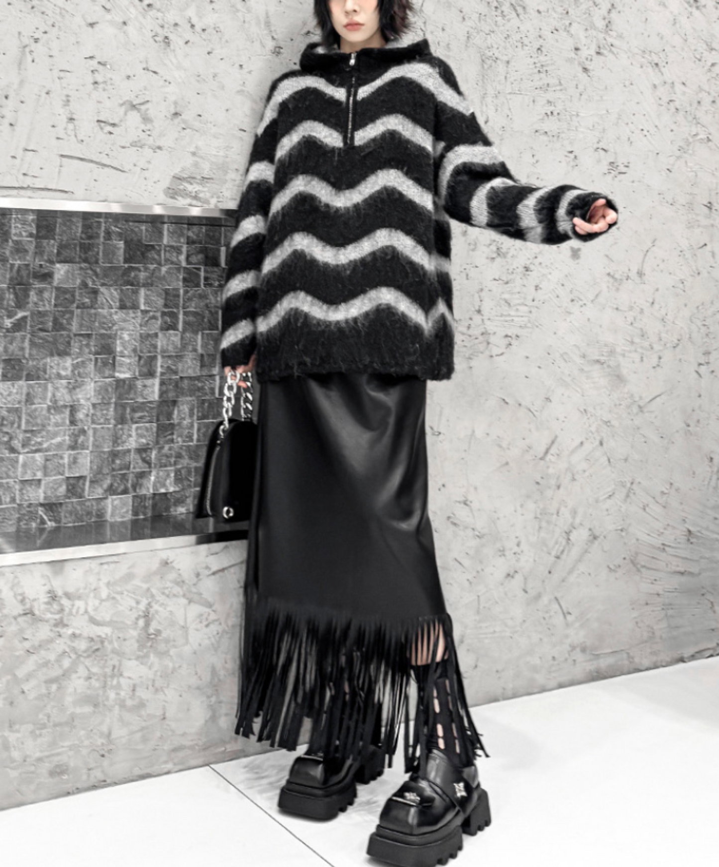 wave stripes sweater EN2468