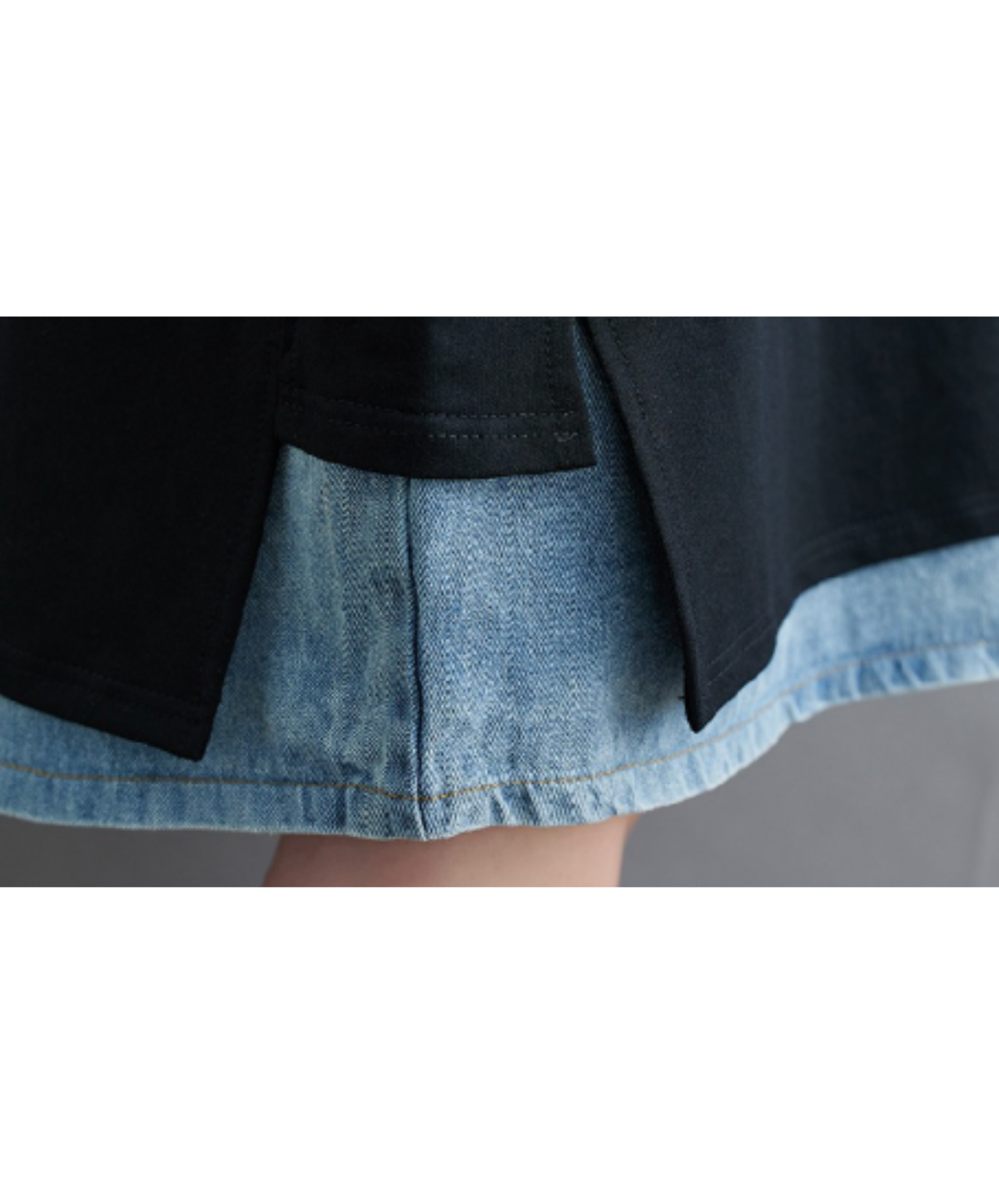 zip-detail side slits sweatshirt EN3217