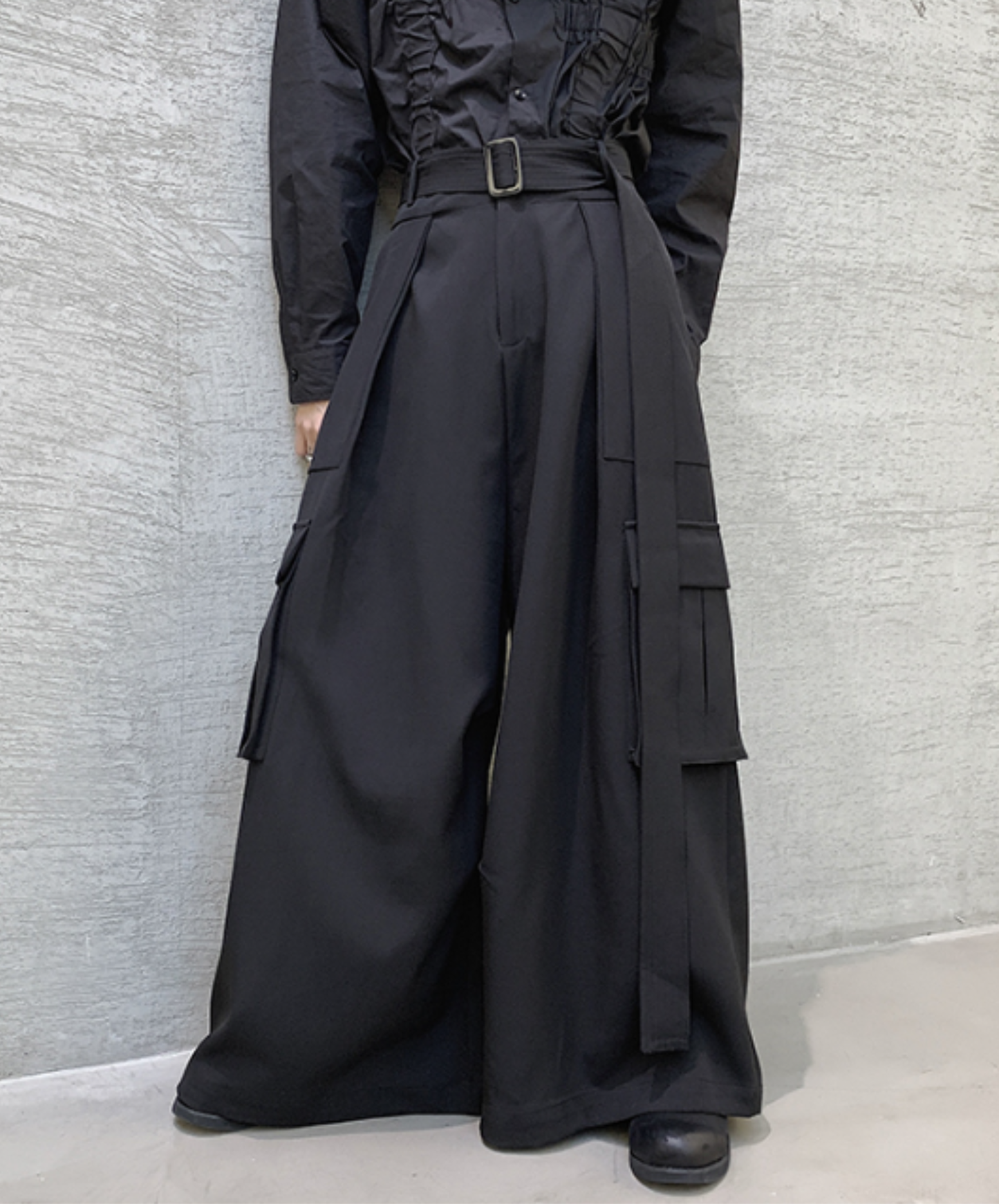【style82】dark mode outfit set EN2553(jacket + shirt + pants set)