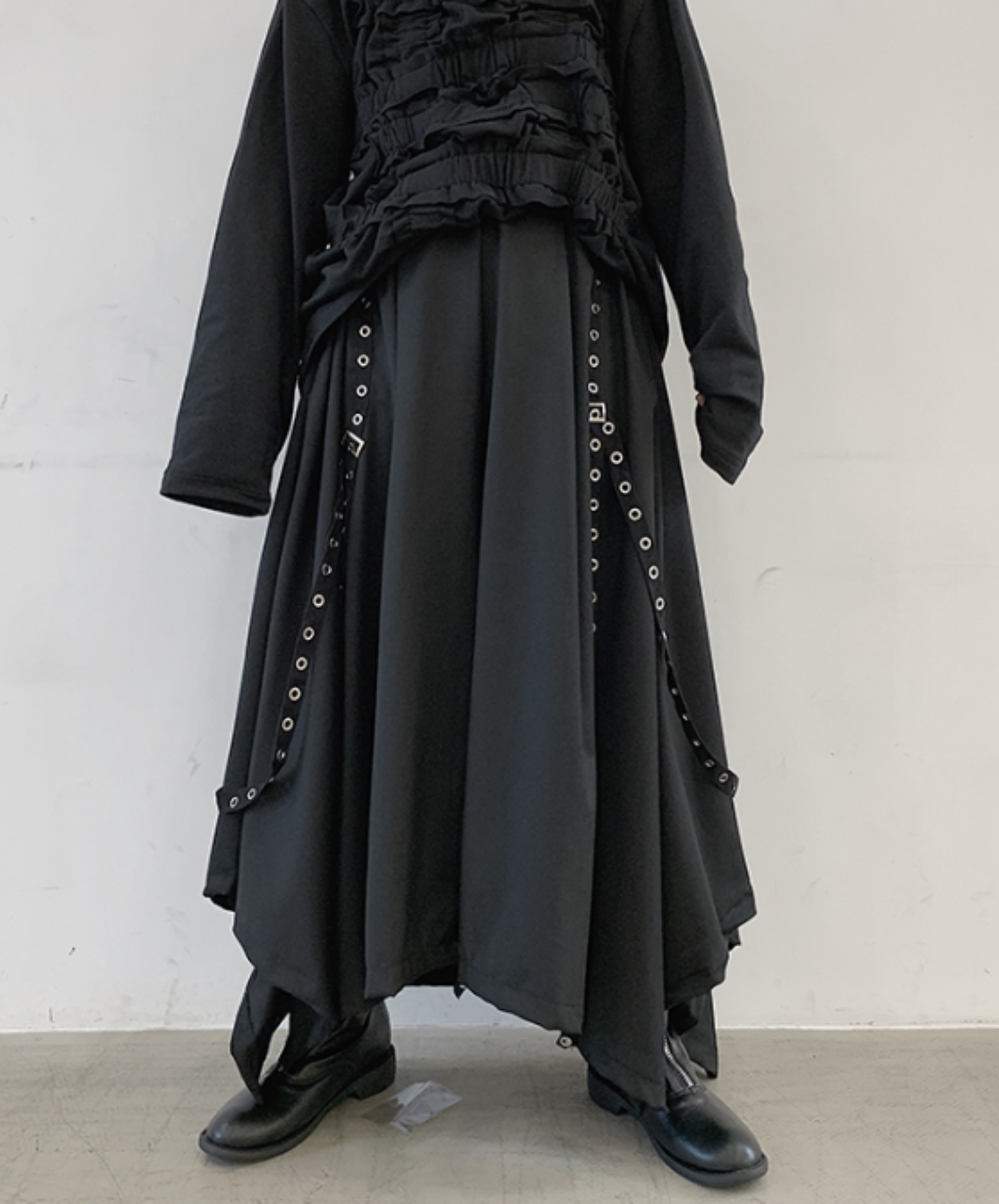 【style78】dark mode outfit set EN2534(jacket + shirt + pants set)