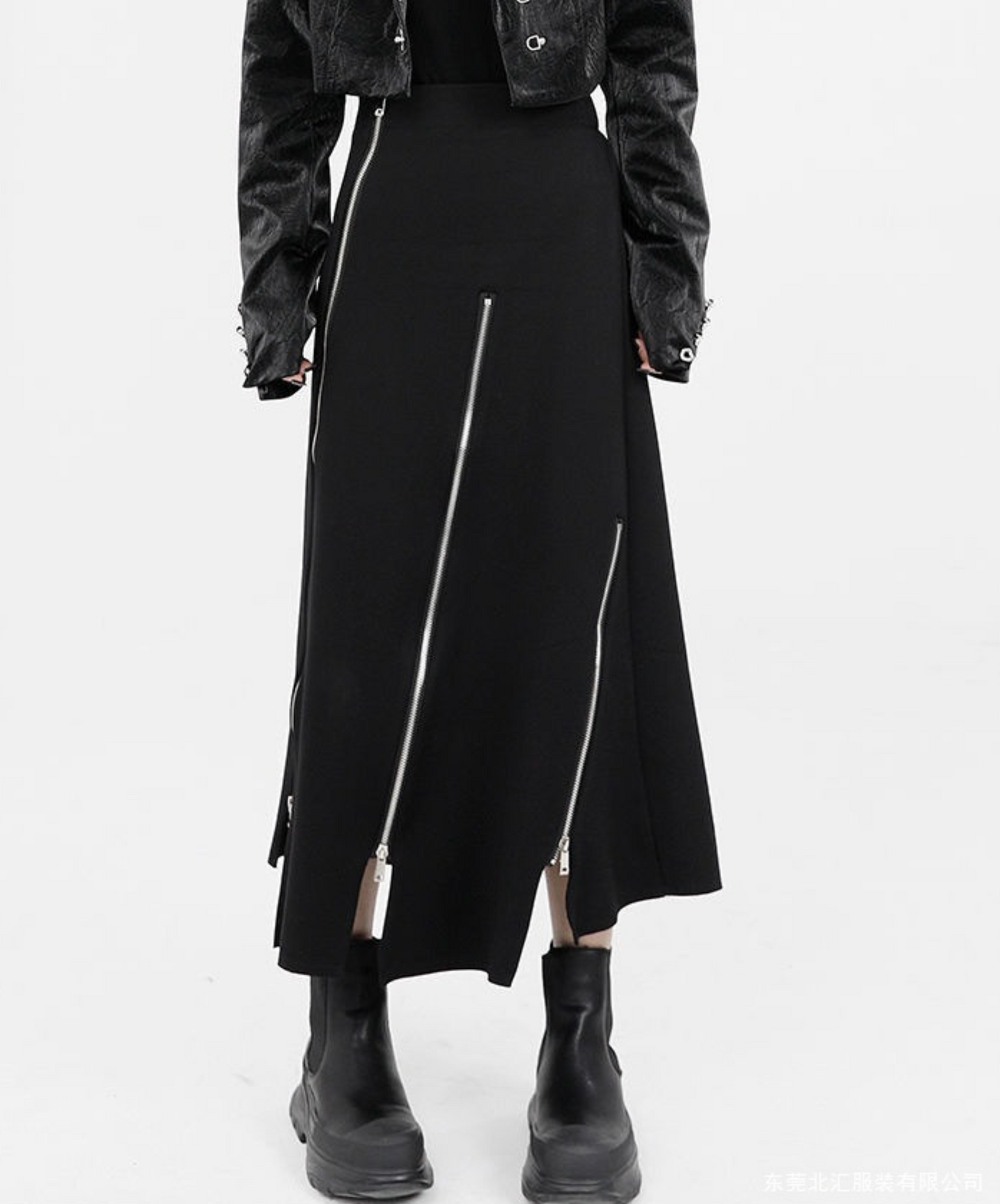 high waist irregular cutting skirt EN2372