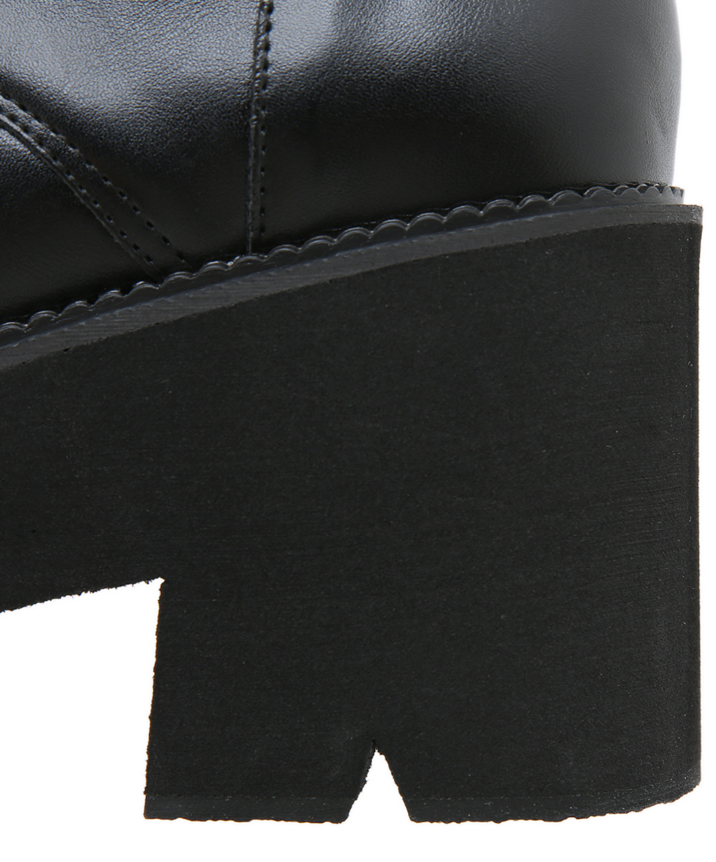 simple double belt design zip up boots EN2315
