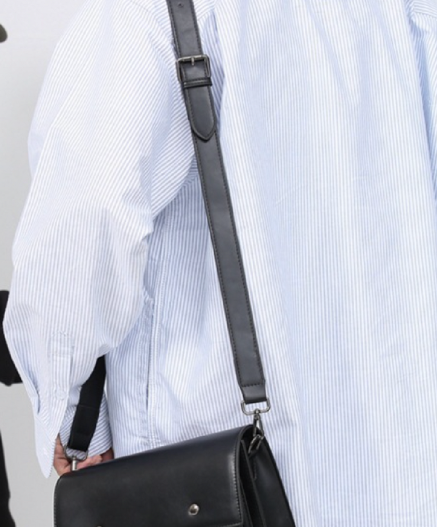 square round button with open pocket bag EN2104