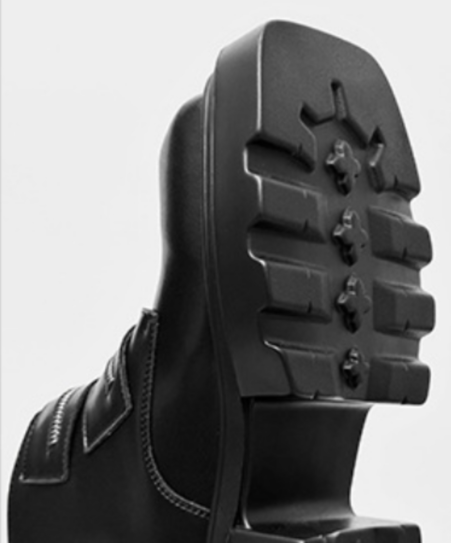 double zip design thick sole boots EN2129