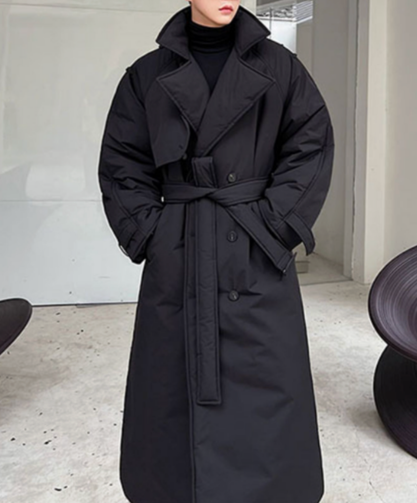 versized double-breasted coat EN2549