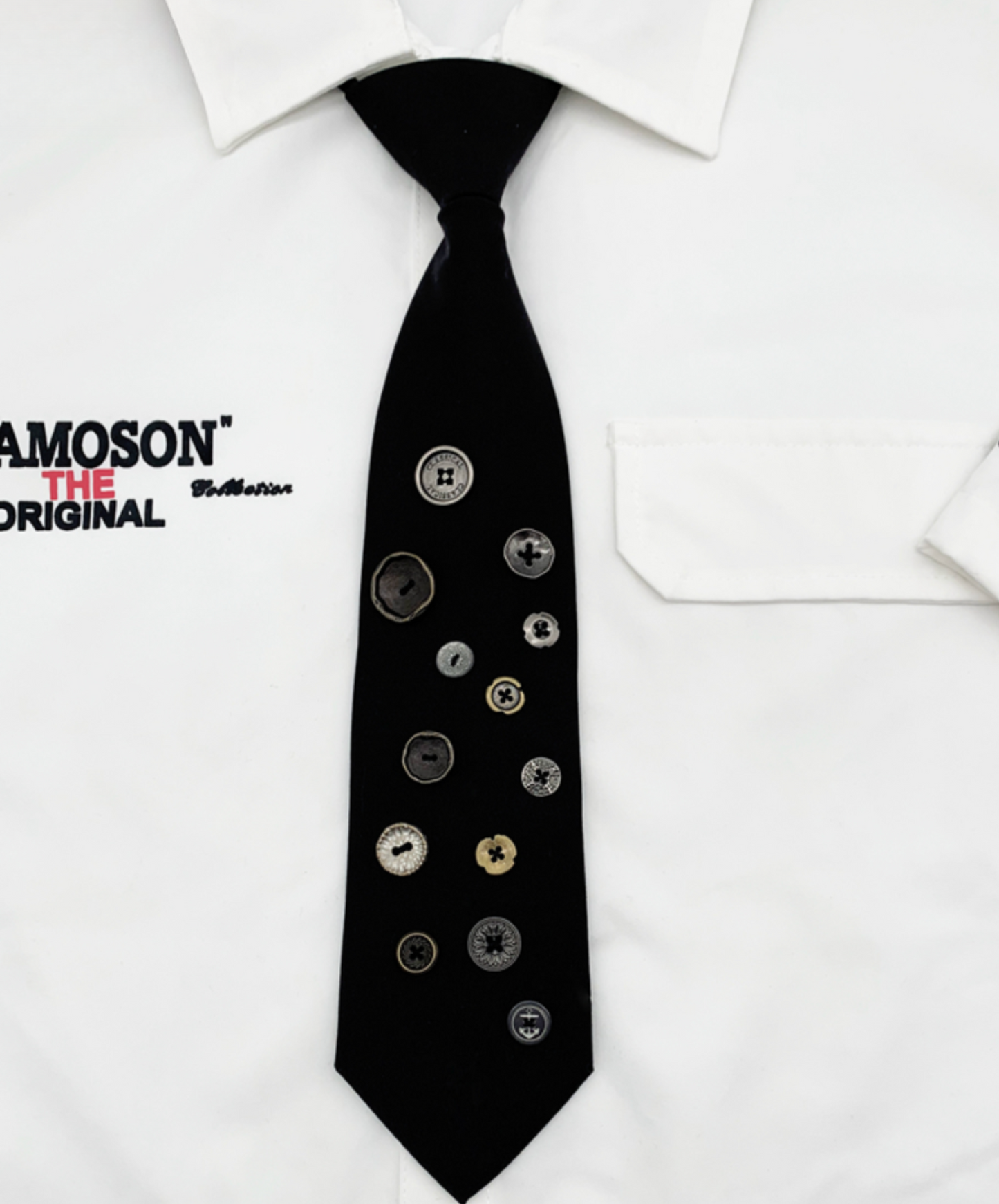 random size button decoration necktie EN2352