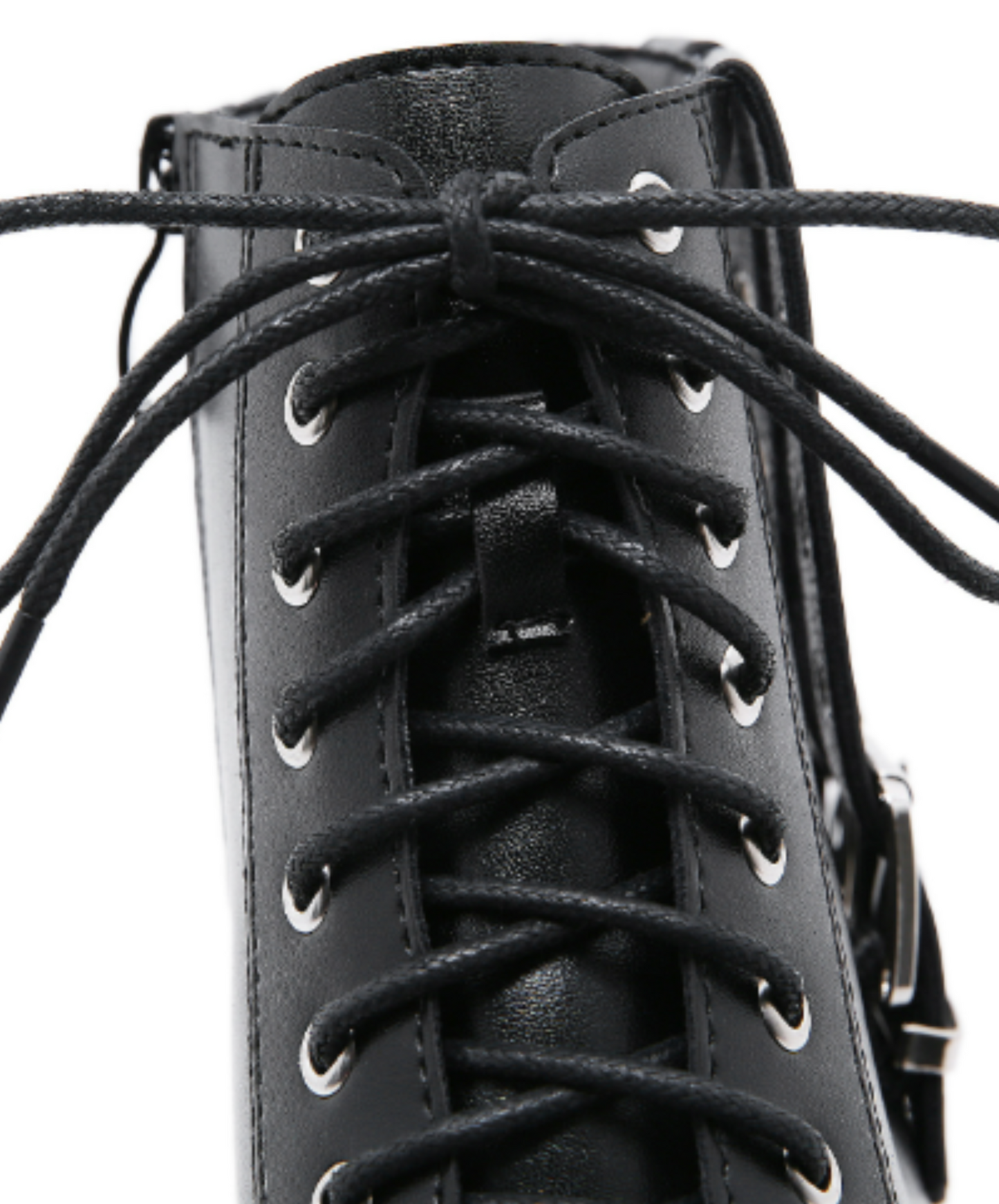 double buckle zip up boots EN1293