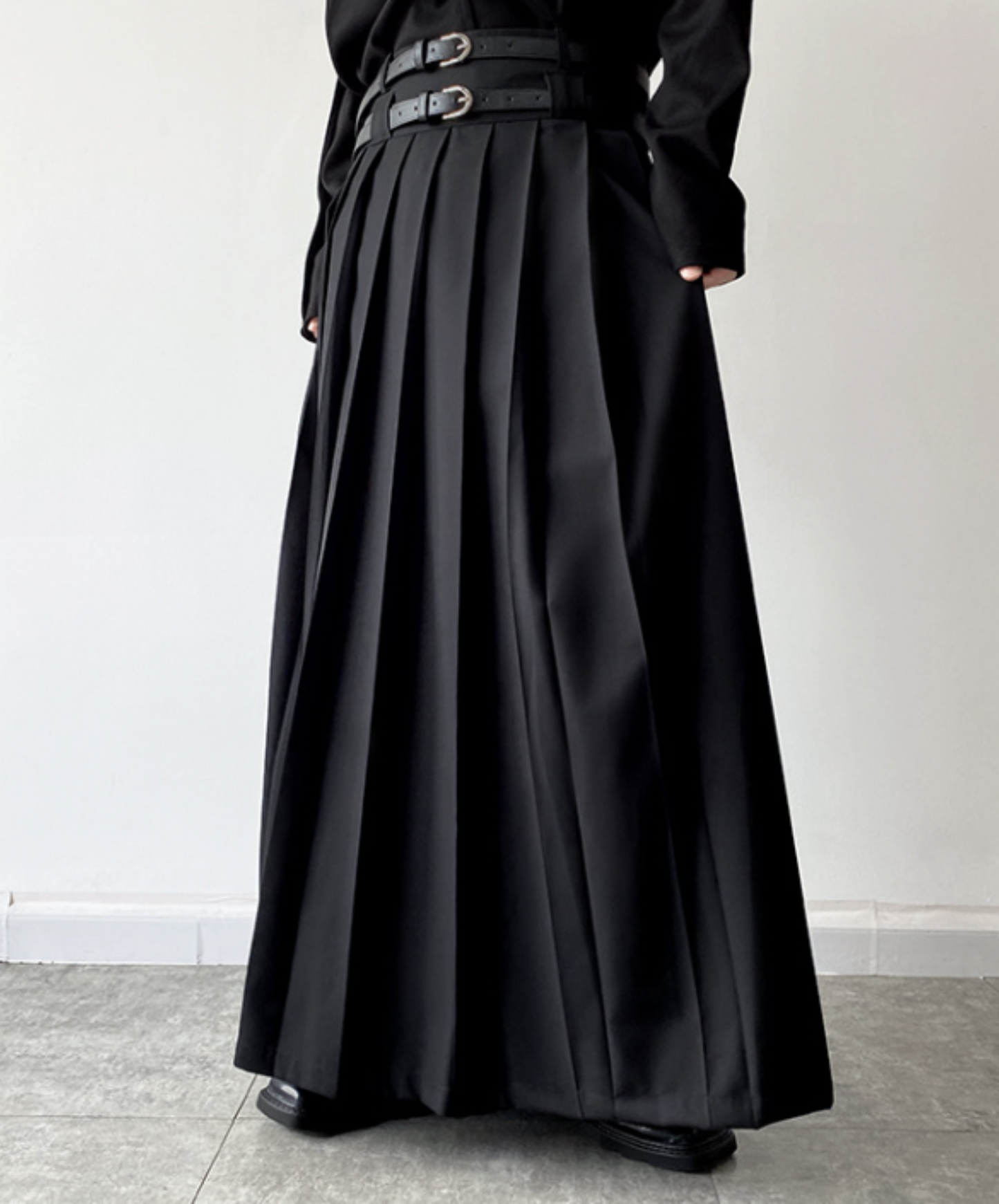 【style67】dark mode outfit set EN1891(jacket + shirt + skirt set)