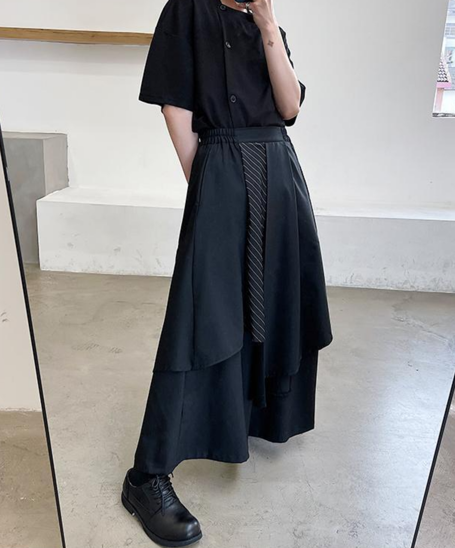 【style74】dark mode outfit set EN2126(jacket + pants set)