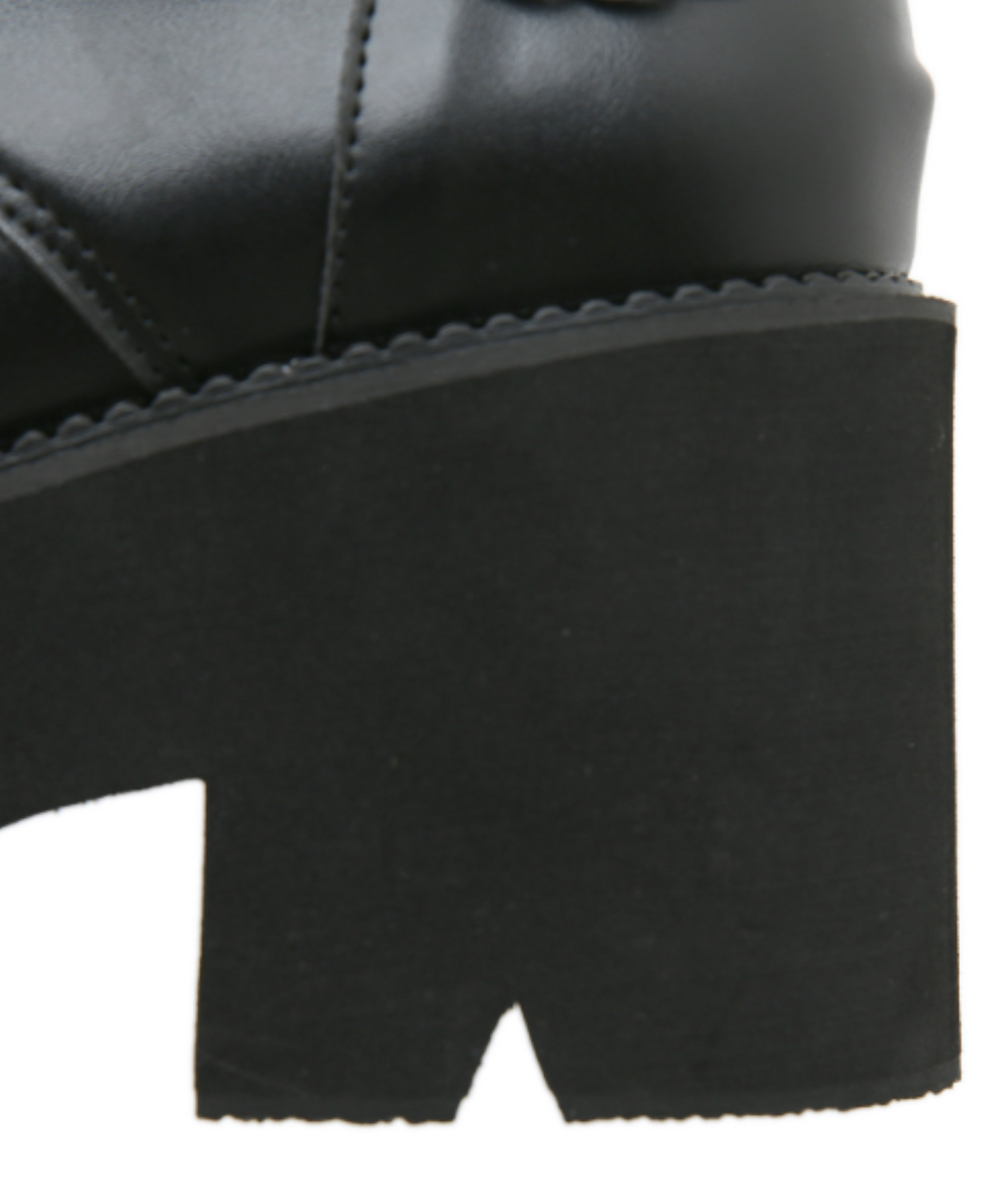 metal chain cross design boots EN1272