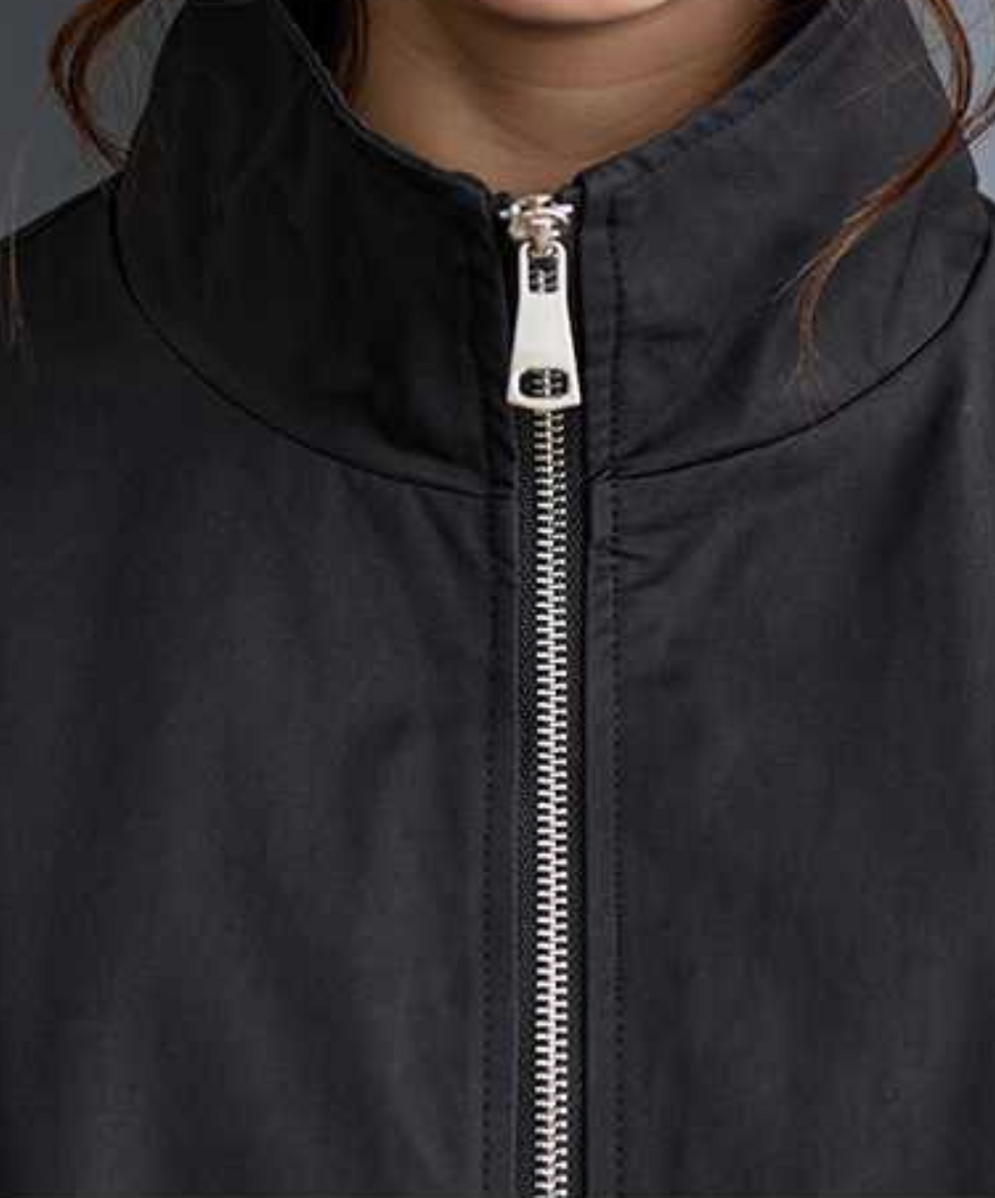 dark layered frill high neck jacket EN2353