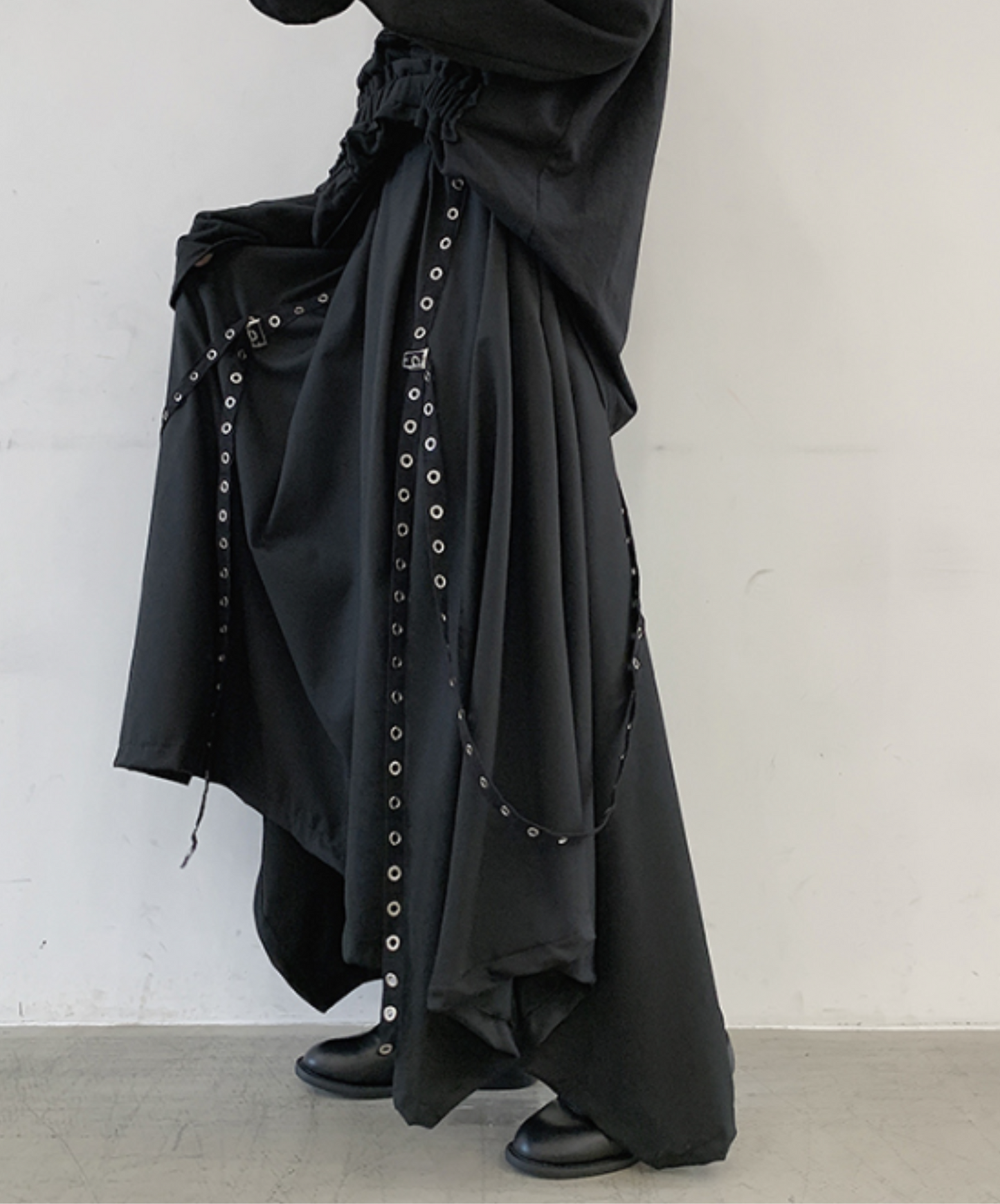 【style66】dark mode outfit set EN1890(jacket + sweater + pants set)