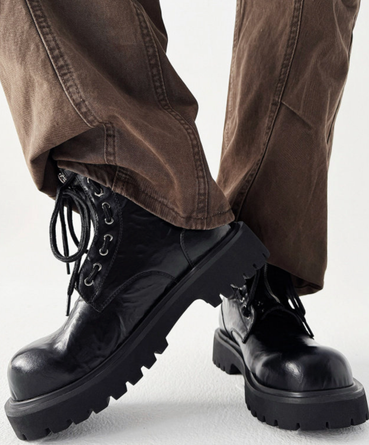 mid heel round toe retro boots EN2681