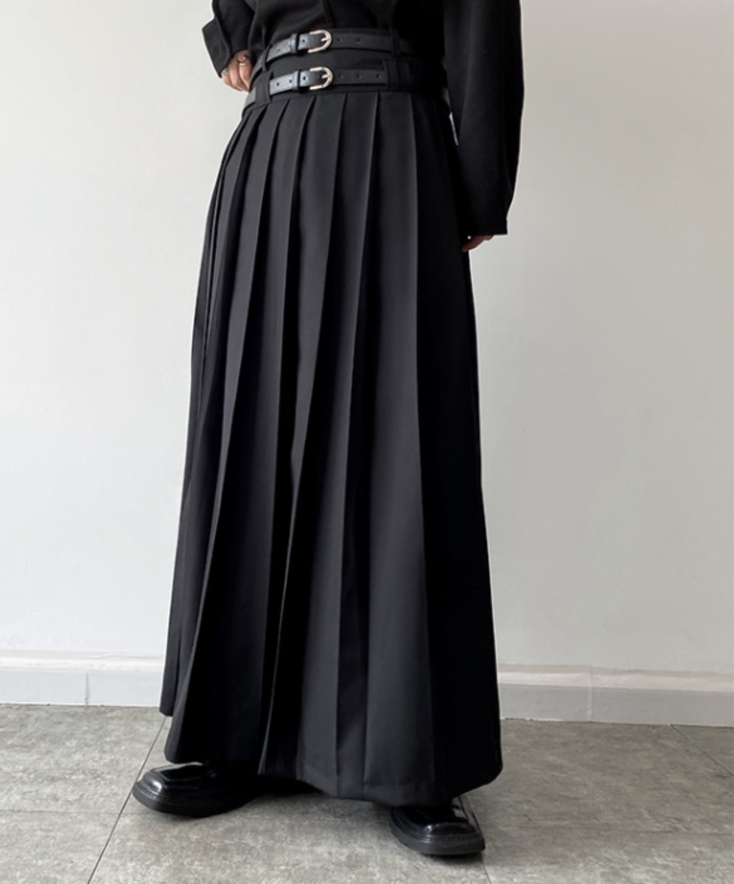 【style96】dark mode outfit set EN2870(jacket + shirt + skirt set)