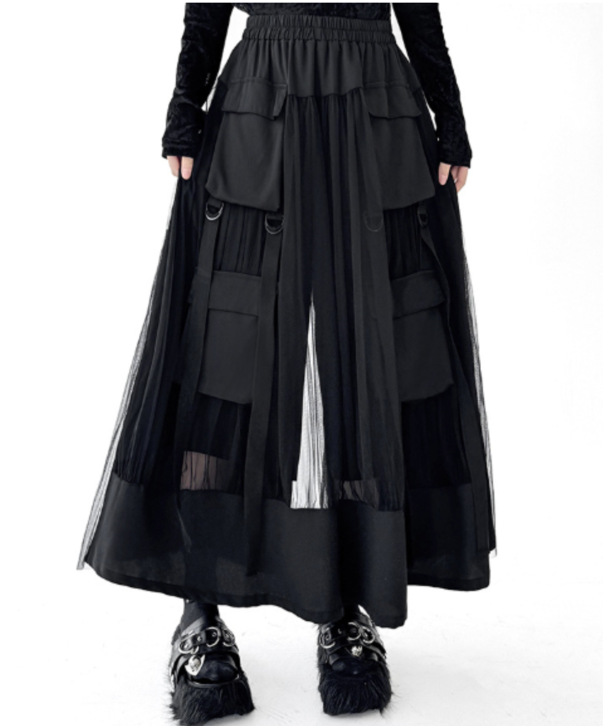 【限定1セット・30%OFF】dark mode outfit set EN3232(shirt + necktie +skirt set)