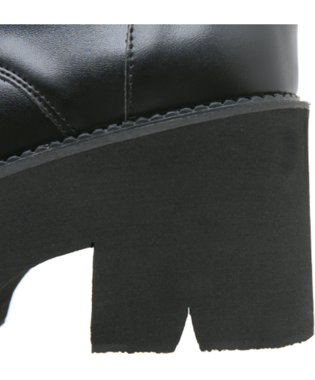 lace-up design studs and metal rings boots EN3247