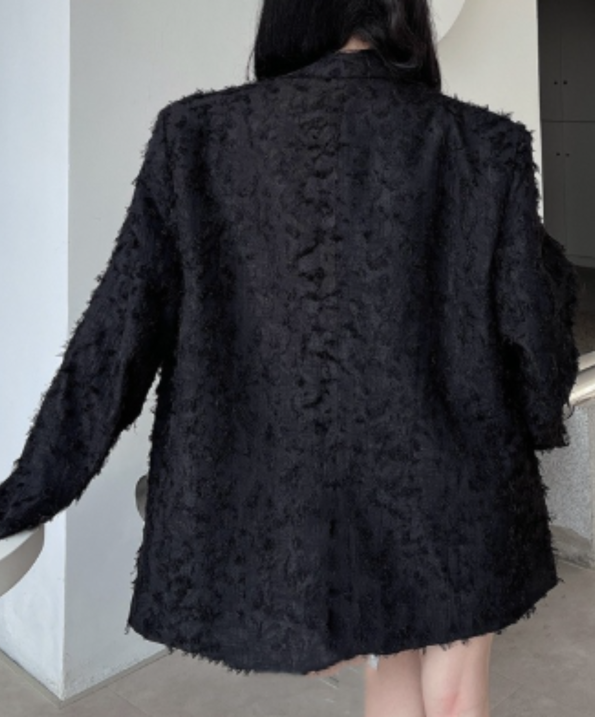 3d fringe metal buckle jacket EN3168