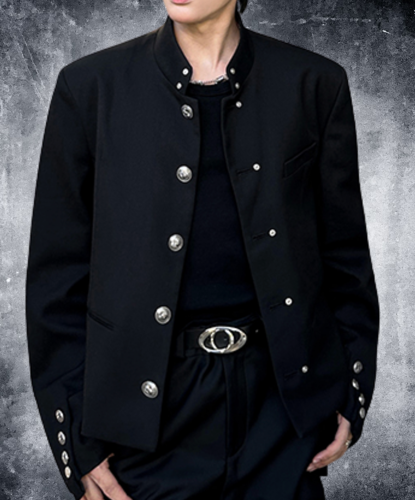 chinese style metal buckle jacket EN2461