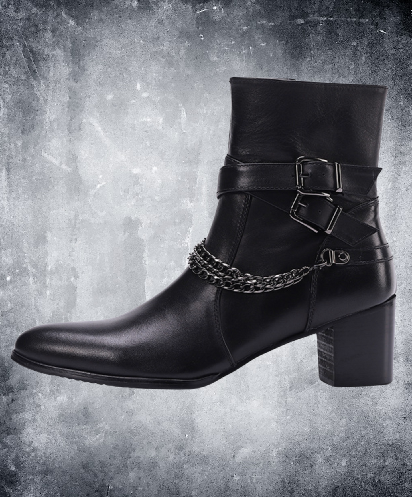 cross belt smooth boots EN2081