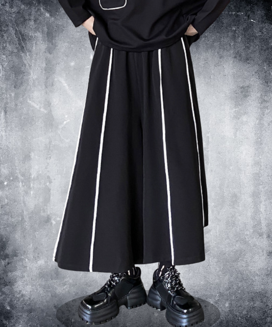 white line retro wide pants EN2304