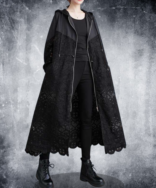 a line lacey hoodie EN2355