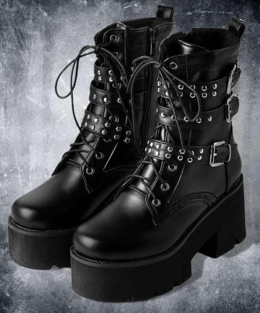triple belt platform boots EN1109
