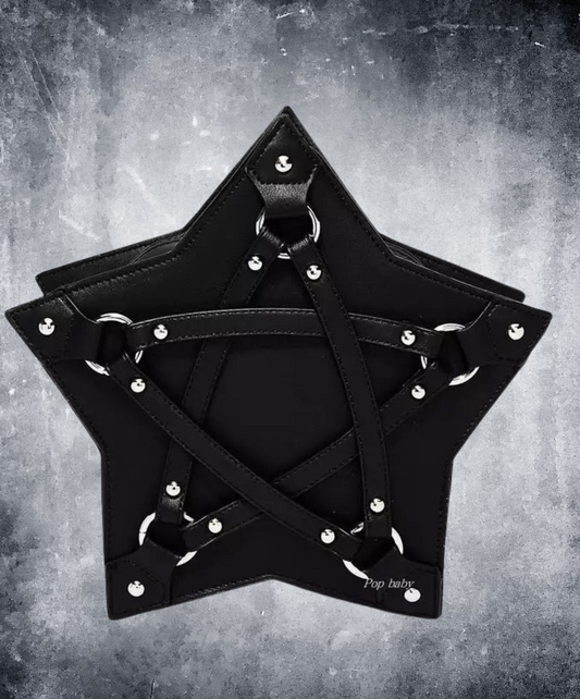 dark pentagram motif bag EN2300