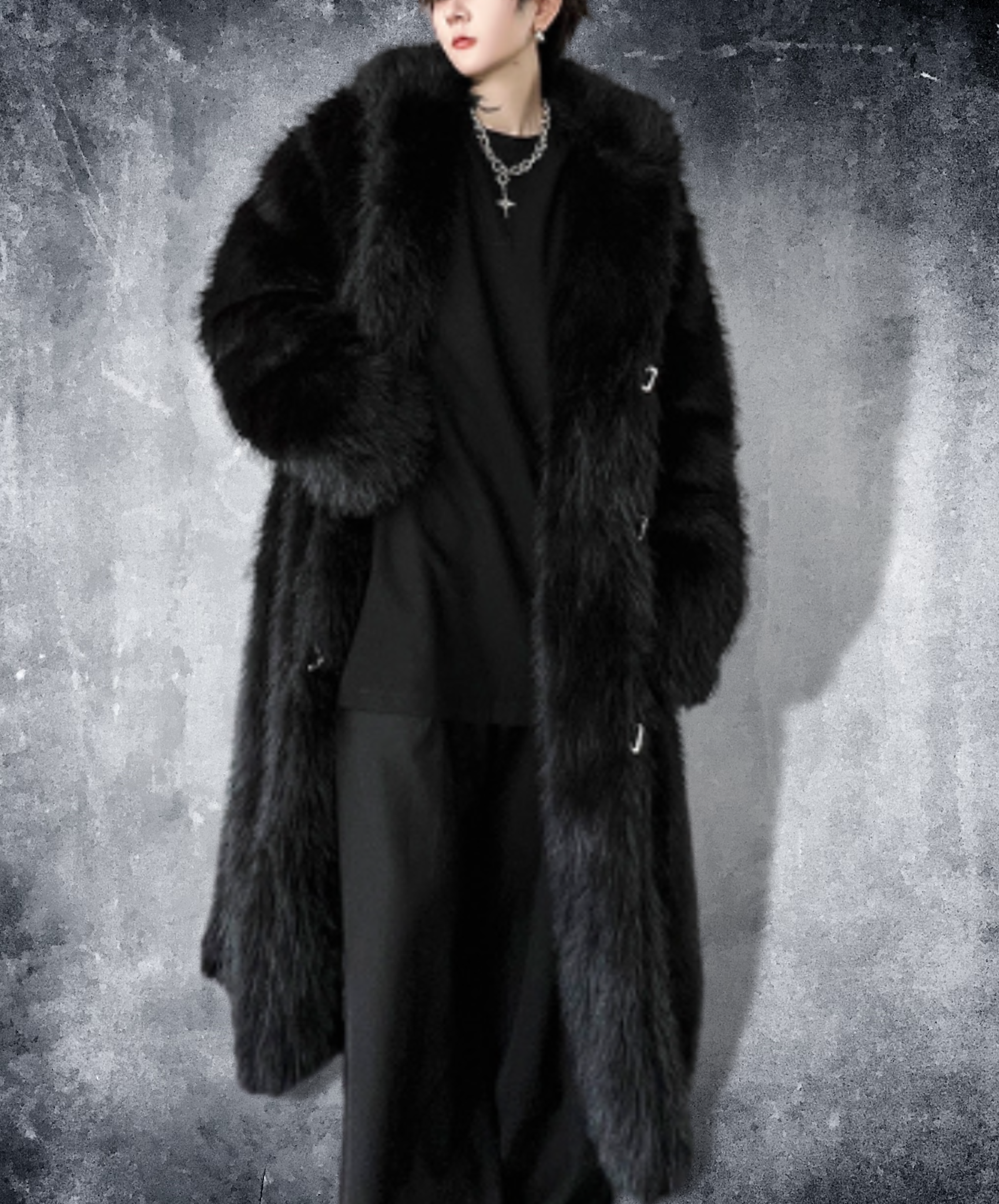 voluminous fake fur coat EN1366 – ELNERO voluminous fake fur coat EN1366 – ELNERO