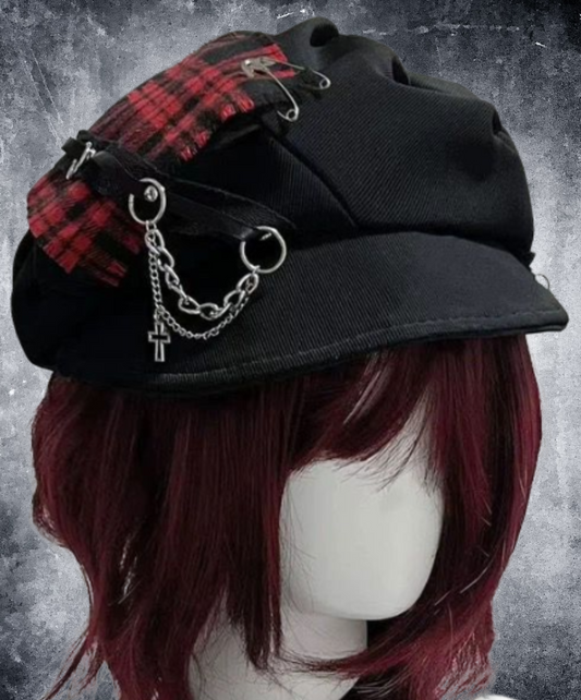 subculture gothic cross check hat EN2316