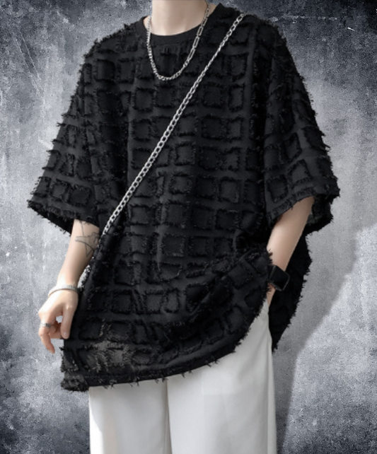 square alignment oversize t-shirt EN1130