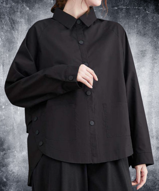 round cut raglan sleeves shirt EN2292