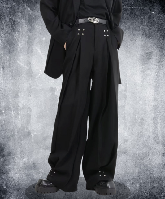 metal rivet tack slacks pants EN1955