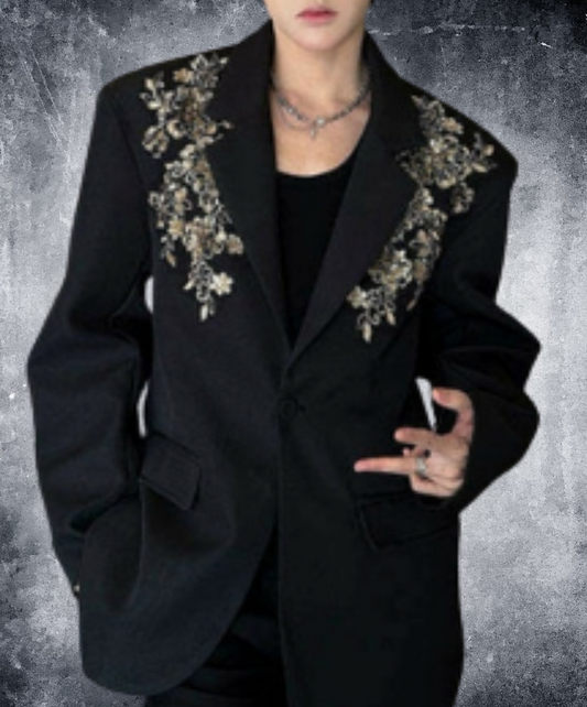 luxury sequin embroidery jacket EN1966