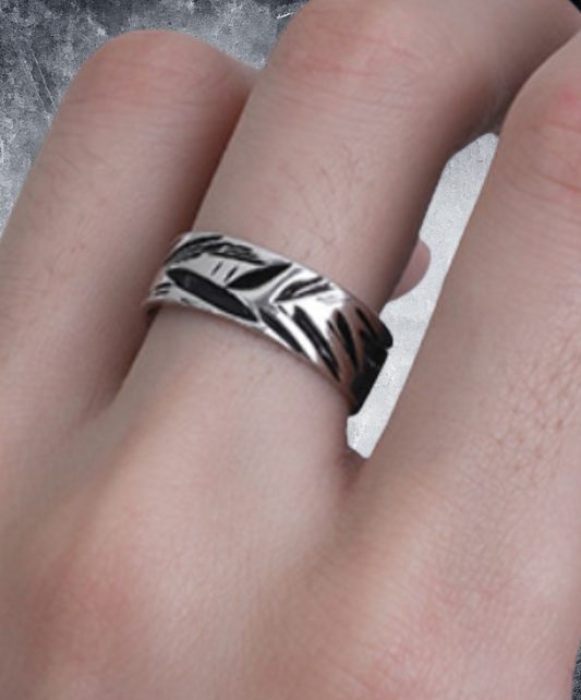 random damage design free size ring EN2346