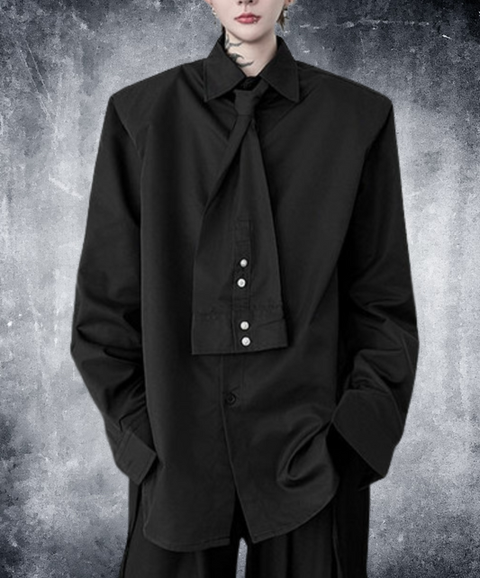 sleeve design with bow tie shirt EN2357