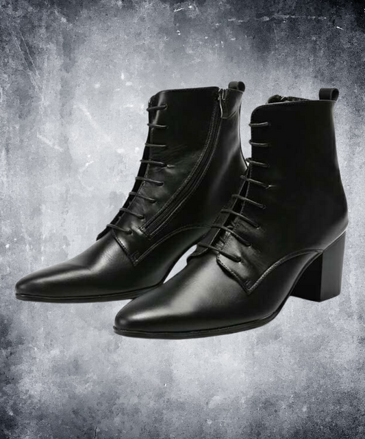 horizontal lace up boots EN2083