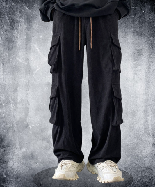 multi-pocket corduroy cargo pants EN2348