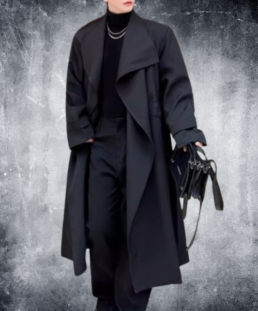 dark big collar coat EN1871