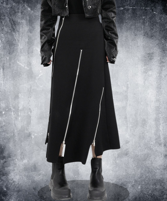 high waist irregular cutting skirt EN2372