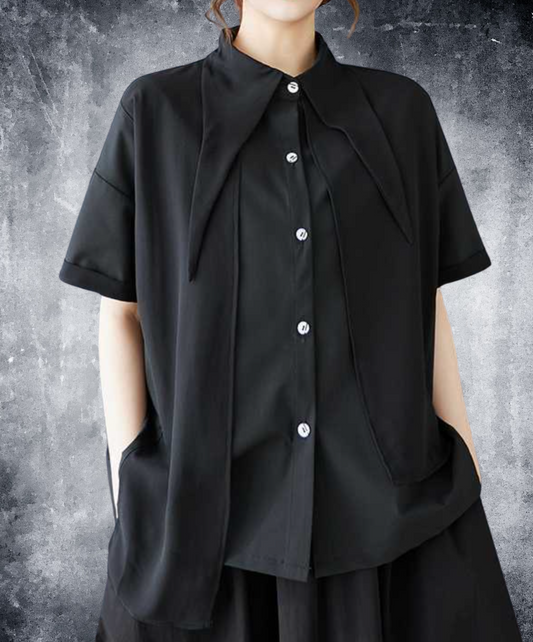 special collar design short sleeves shirt EN2277