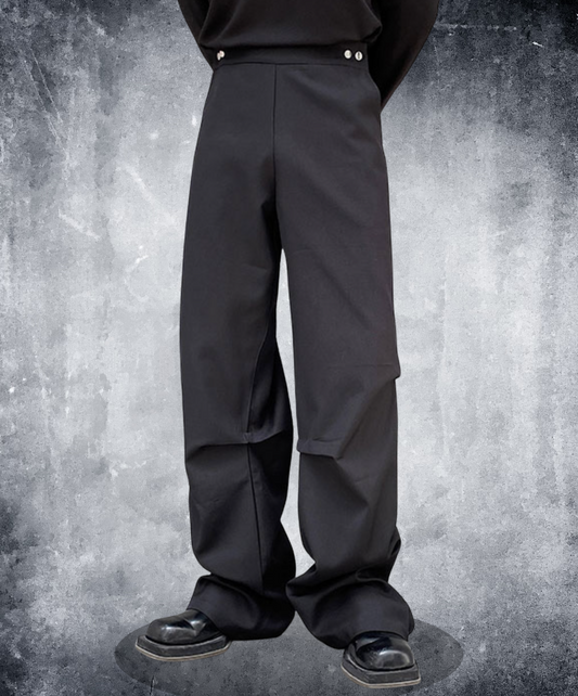 Irregular Rivet Tack Trumpet pants EN2256