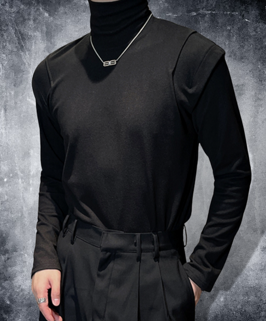 tucked turtleneck long t-shirt EN1546