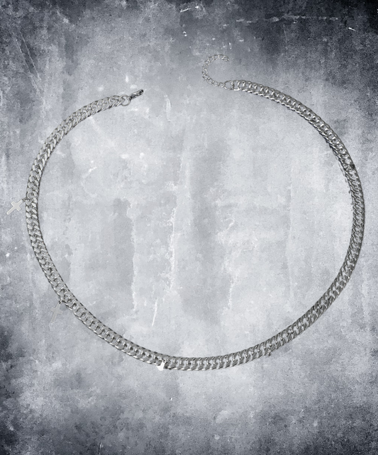 scuba chain cross necklace EN2281
