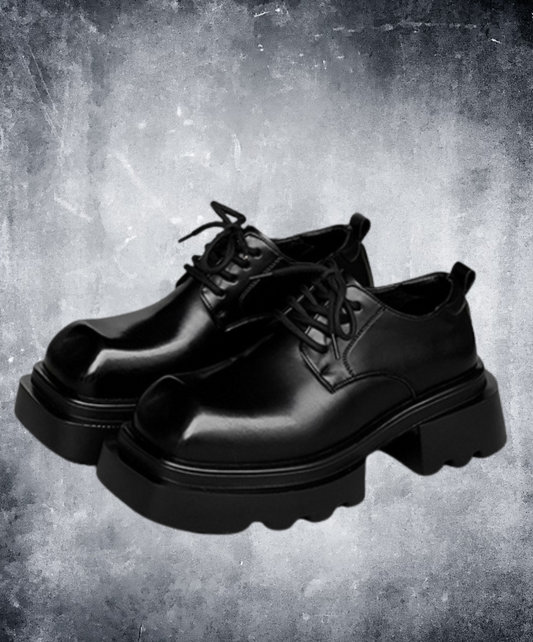 lace-up square toe shoes EN2378