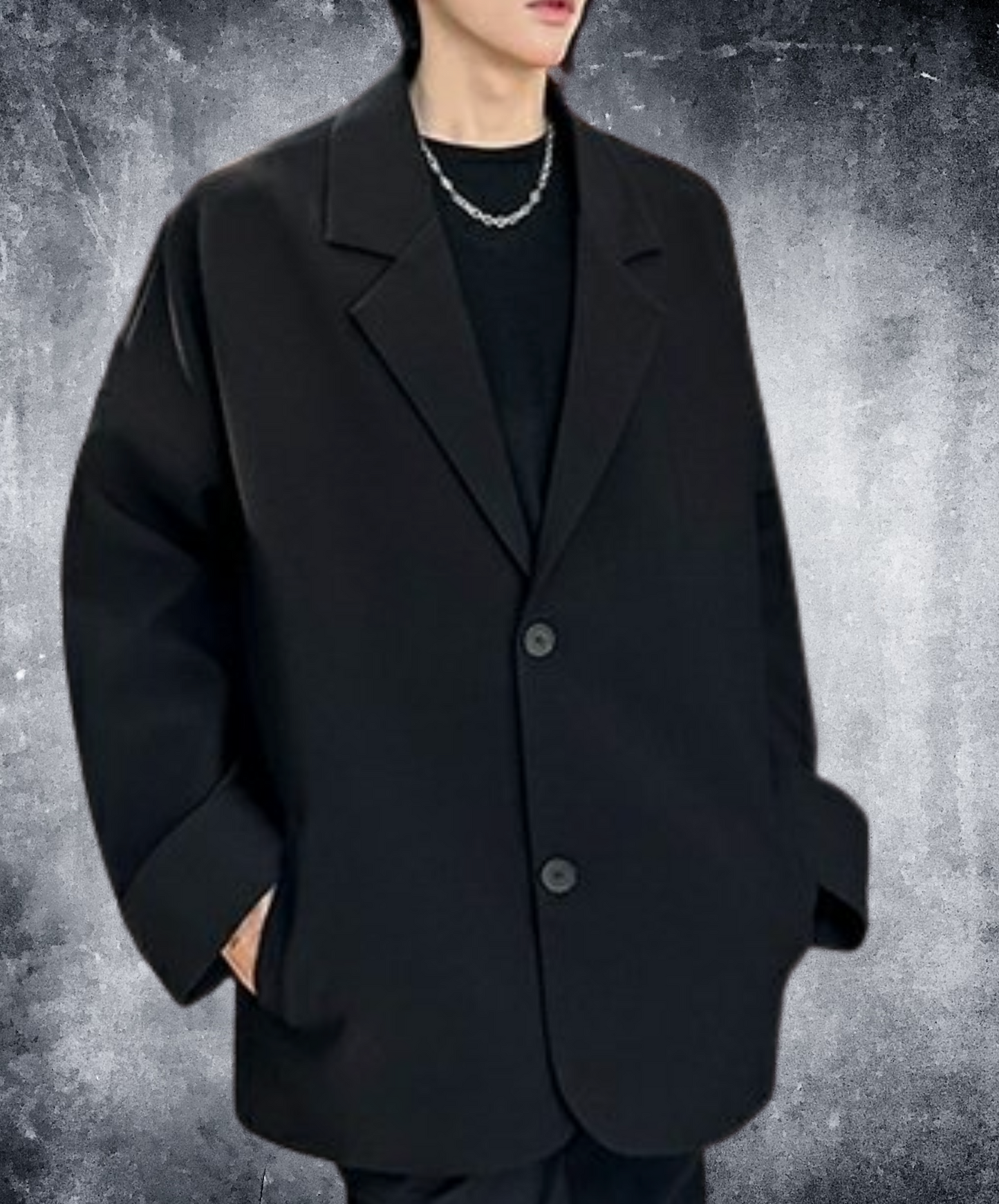 drop shoulder simple jacket EN2457